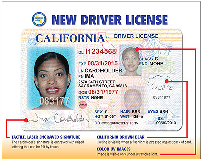 california card driver security old cards features licenses license expiration replace dmv issuing begins enhanced upon