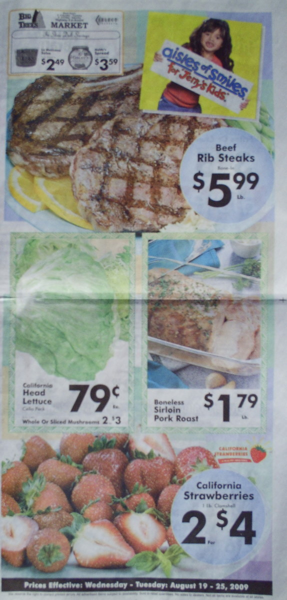 Big Trees Market Weekly Ad for August 19 - 25, 2009