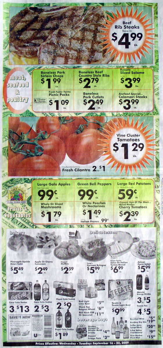Big Trees Market Weekly Ad for September 16-22, 2009