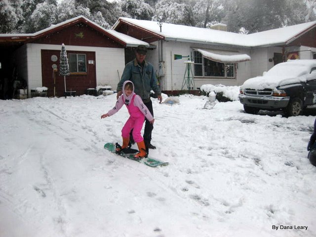 Snowboard Angels Camp? The Leary's Did ~Photos By Dana Leary