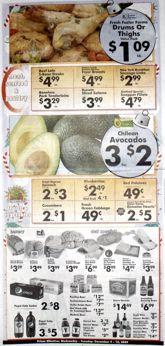 Big Trees Market Weekly Ad for December 9--15, 2009
