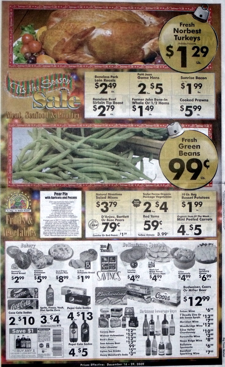 Big Trees Market Weekly Ad for December 16-22, 2009