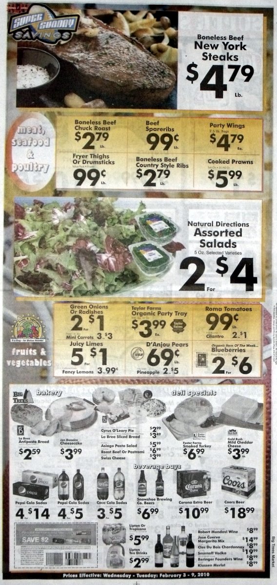 Big Trees Market Weekly Ad for February 3-9, 2010
