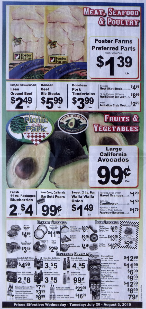Big Trees Market Weekly Ad for July 28 - August 3, 2010