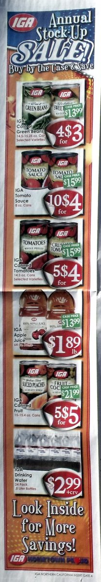 Big Trees Market First Big Weekly IGA Ad...Stock Up and Save!