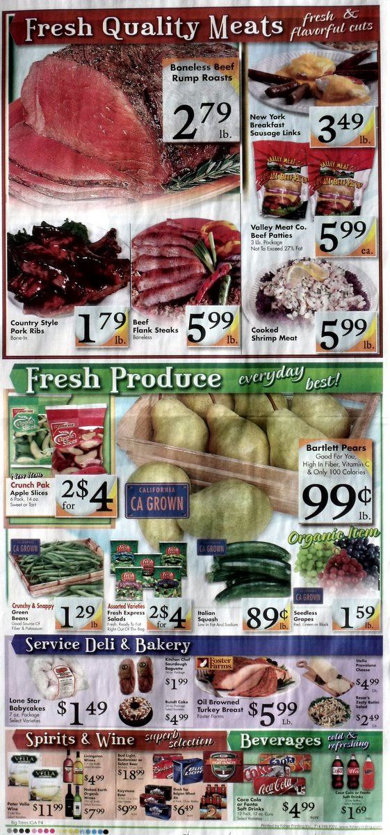 Big Trees Market Weekly Ad for October 6 - 12, 2010
