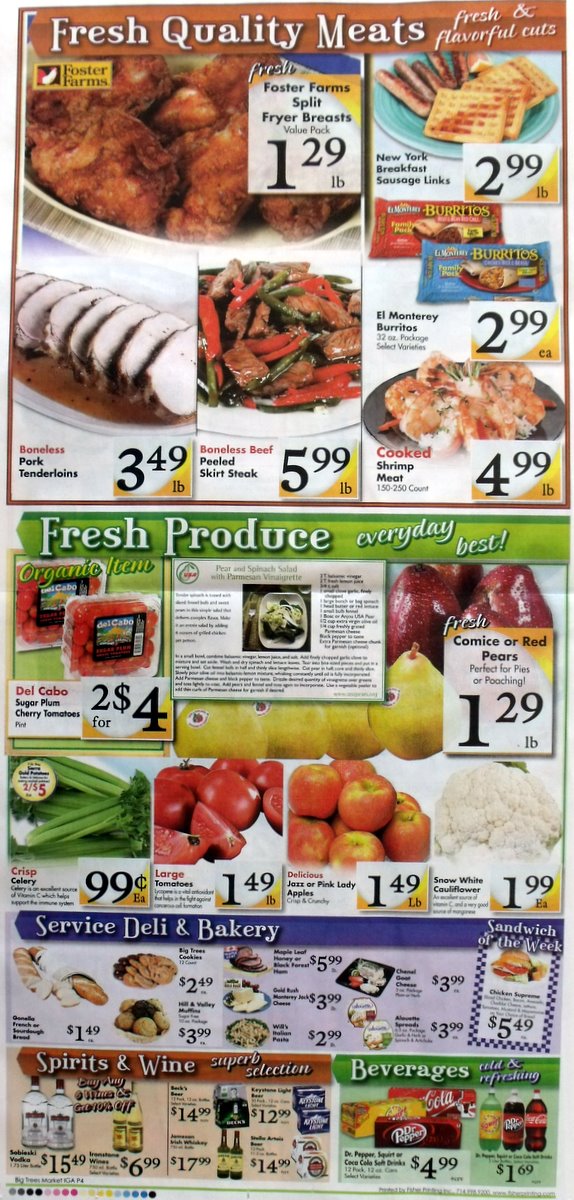 Big Trees Market's Big Weekly Ad for January 19 - 25, 2011