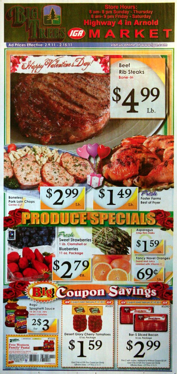 Big Trees Market's Weekly Ad for February 9-15, 2011