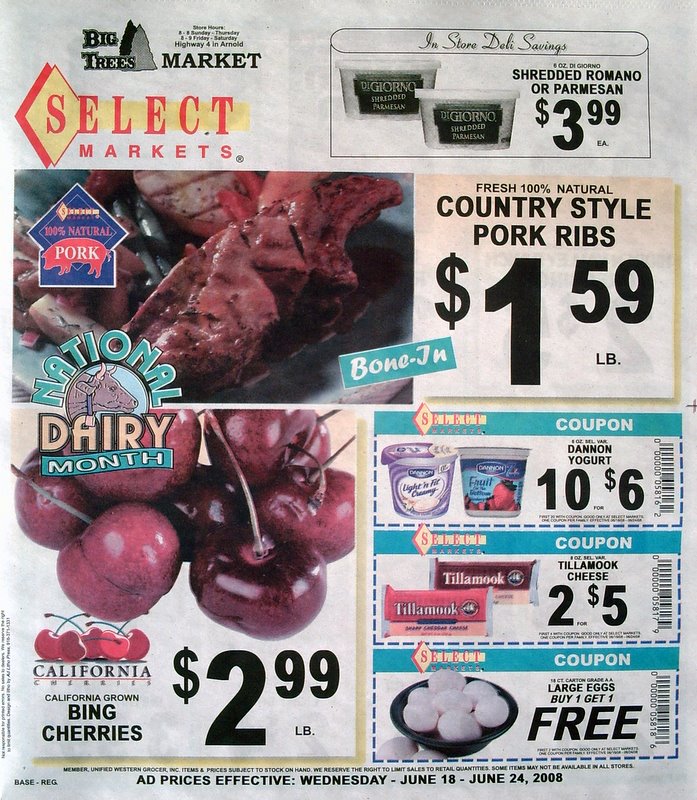 Big Trees Market Weekly Ad for June 18 - 24, 2008