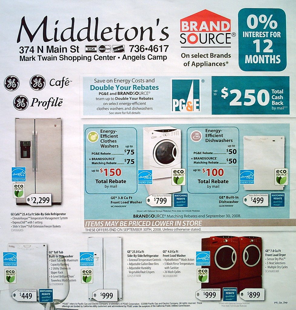 Great Appliance Deals From Middletons