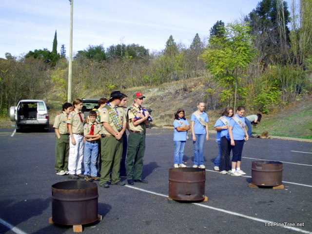 Scouts Veteran's Day Flag Ceremony