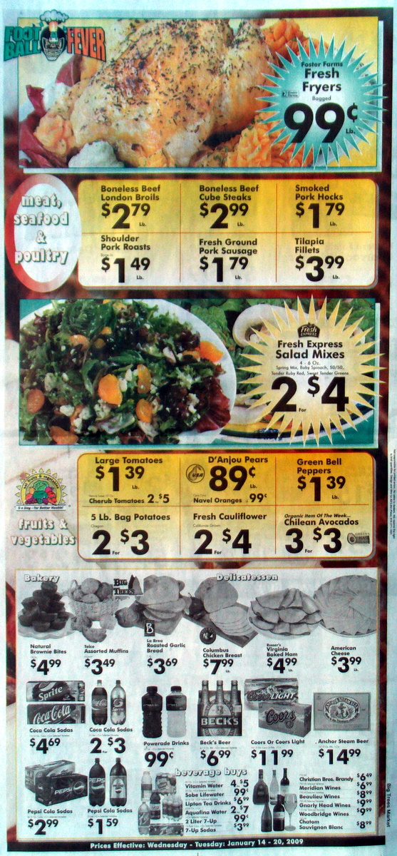 Big Trees Market Weekly Ad for January 14-20, 2009