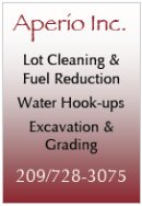 Aperio Inc, Lot Cleaning, Fuel Reduction, Water Hook-Ups, Excavation & Grading